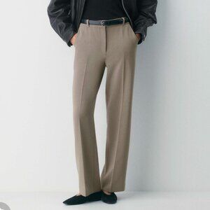 ARITZIA Babaton New Agency Crepette High Rise Wide Leg Pants US 12